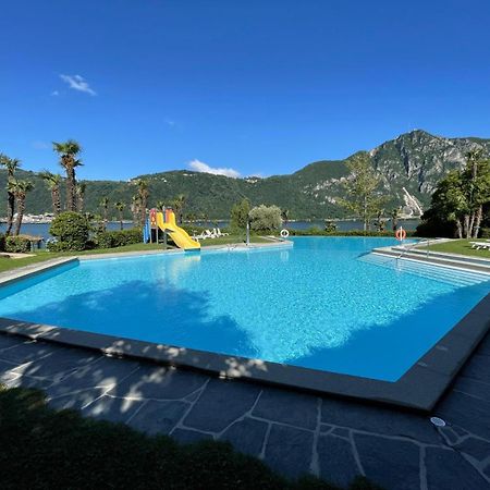 Luganersee, Pool, Strand, Parkplatz, Suite 204 Bissone Zewnętrze zdjęcie