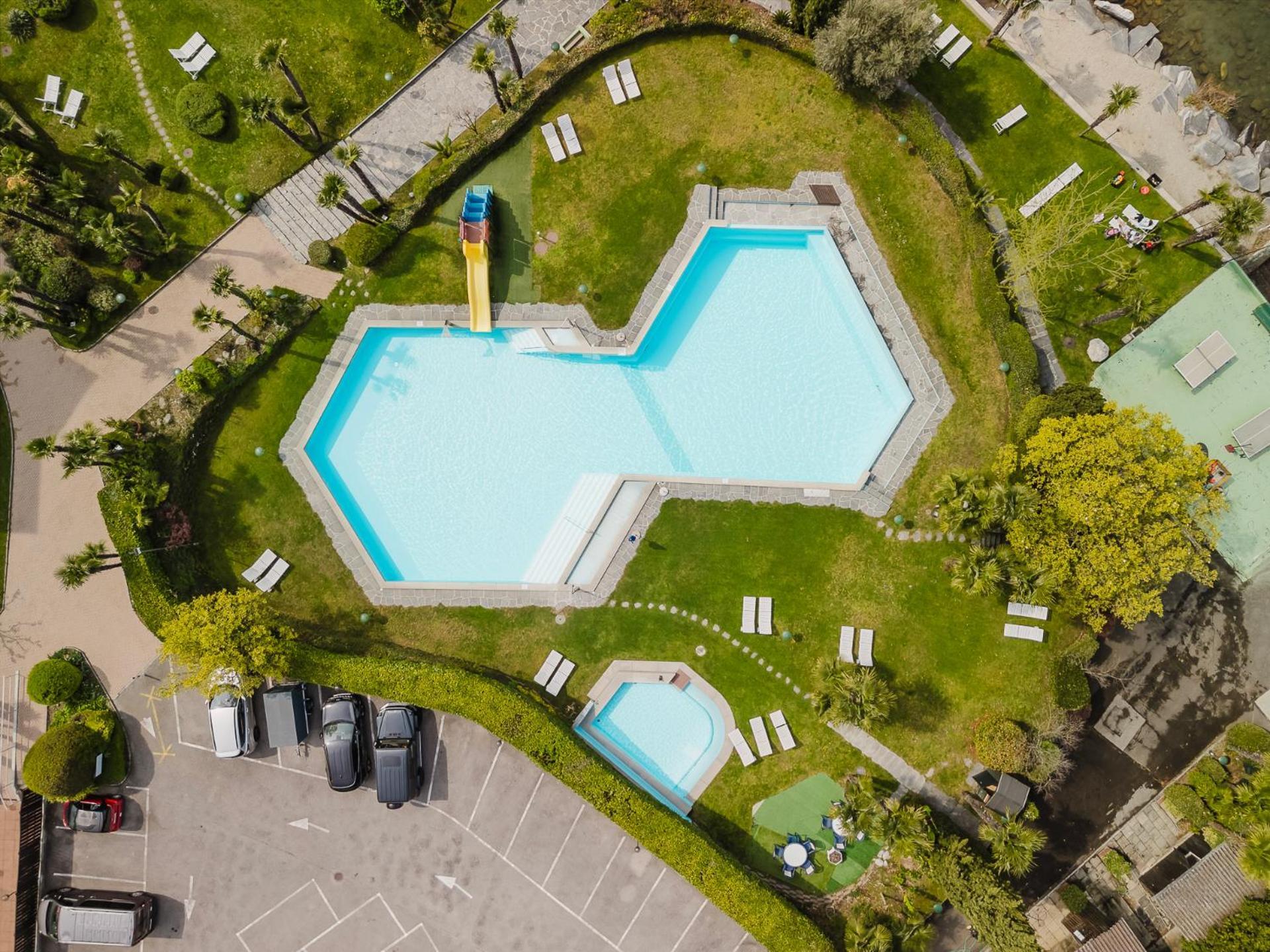 Luganersee, Pool, Strand, Parkplatz, Suite 204 Bissone Zewnętrze zdjęcie